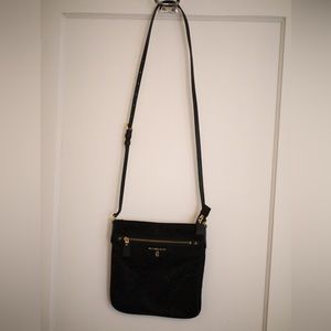 Black MK Print Crossbody